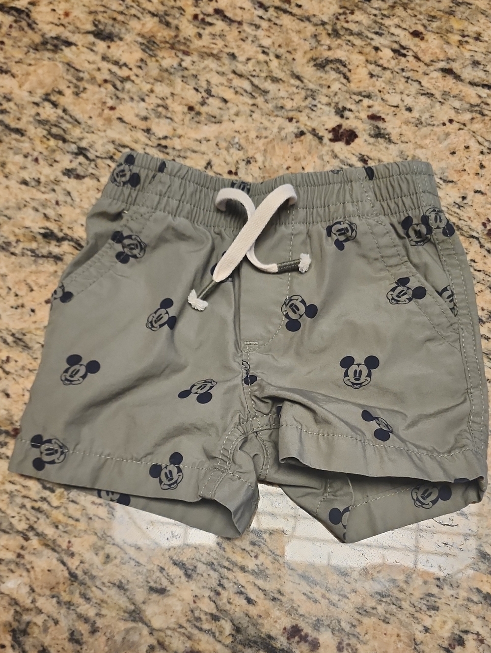 BabyGap Baby Boy Mickey Shorts, Size 12-18 , Pre-owned But VGUC